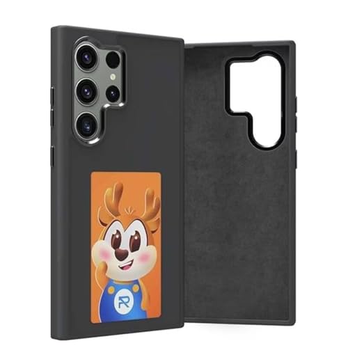 TechTrendz Glass PC Picture Case for Samsung Galaxy S24 Ultra Black - Image 2