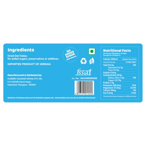 Image of Flyberry Gourmet Deri Dates (500g)