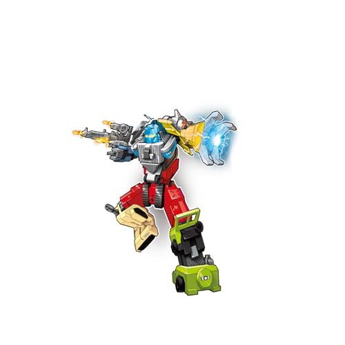 OMIRE Building Toy Sets Transforming Toys 6 in 1 Robot Car Toy Set for Kids -Deformation Robot Mini Action Figure 6 in 1 Take Apart Trucks Transform to Toys Boys & Girls Age 4-6 6-8 8-12