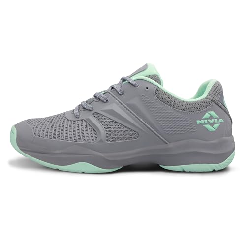 Image of Nivia Jury Badminton Shoes for Men, Air Mesh & PU Upper, TPU Shank Plate Outsole, Ortholite Foam Insock, Designed for Serious Badminton Players
