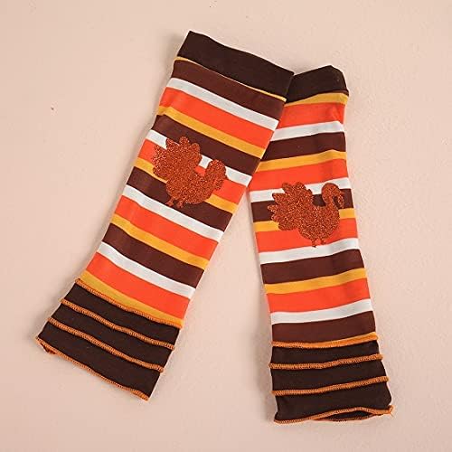 Baby Girl Thanksgiving Outfit Bodysuit+Tutu Skirt+Leg Warmer+Bunny Headband Set - Image 6