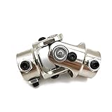 Ensun 3/4'-30 Spline x 3/4' DD Nickel Plating | Single | Steering Shaft Universal U Joint | Maximum...