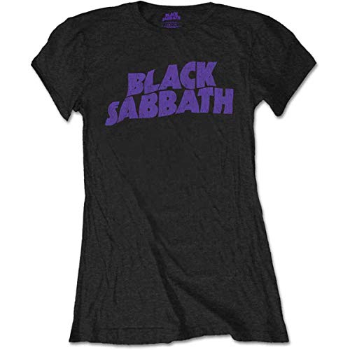 Rock Off Ladies Black Sabbath Wavy Logo Ufficiale