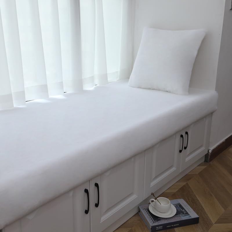 Tapis en peluche blanc pur 100x160 cm antidérapant pour chambre