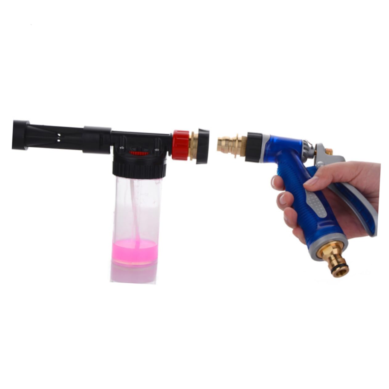 Cabilock Multifunctional Car Cleaning Sprayer Detachable Design for Easy Use Ratio Dial for Foaming Mixes Portable Vehicle Wash Tool for Motorcycles