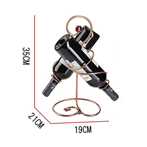 Soporte para vino estilo europeo para 2 botellas miniatura 2