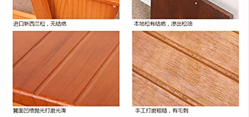 Escabeau pliant en bois massif marron supportant 150 kg - 5