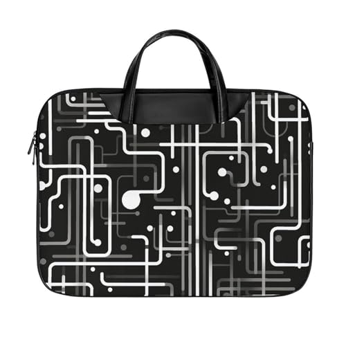 Bolso para portátil impermeable con patrón Pipe 17" miniatura 1
