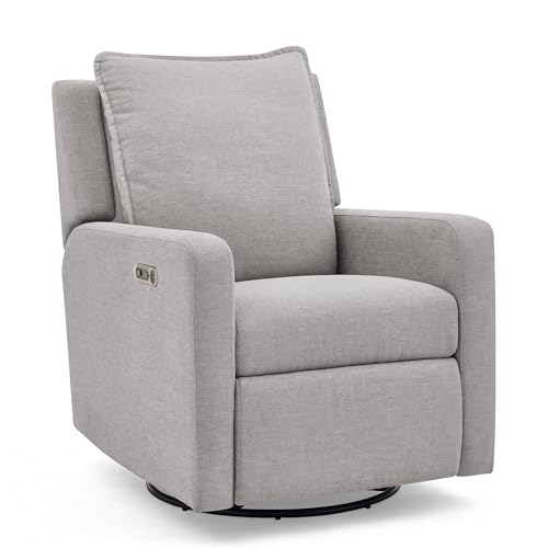 Image of babyGap Harlowe Power Recliner with USB-A & Charging Port by Delta Children - Greenguard Gold Certified – Stain-Resistant Performance Fabric is Oeko-TEX Standard 100 Certified, Ash