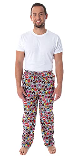 Marvel Men's Vintage Comic Character Faces Superhero Adult Sleep Lounge Pajama Pants4