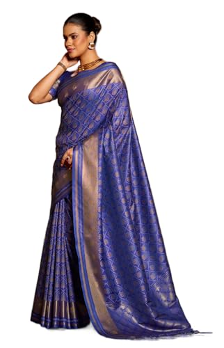 Image of SWORNOF Women's Patola silk saree for Patola festival Wedding silk with rich pallu Design sarees for women with blouse piece