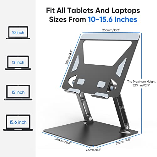 Laptop-Stand-for-Desk-Ergonomic-Laptop-Stand-for-Desk-Adjustable-Height-Aluminium-Alloy-Stand-Compatible-for-More-Laptops-10-156-inches-Black