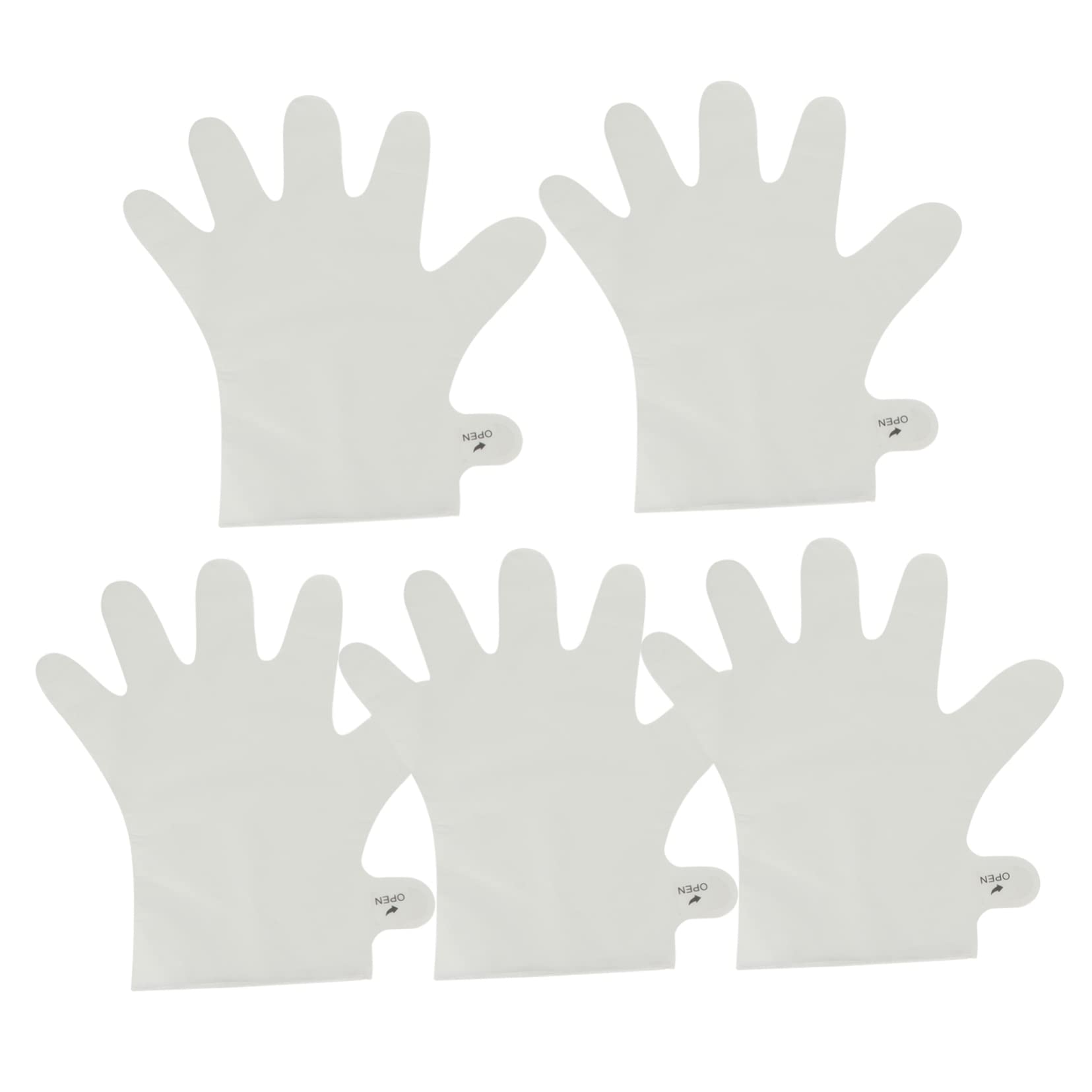 Beavorty 5 Pcs Hand Mask Hands Nourish Gloves Hand Mack Dry Sensitive Skin Gloves Hand Peel Gloves Dry Hands Gloves Overnight Lotion Gloves Hand Peeling Cosmetic Pe+pp Non-woven Fabric