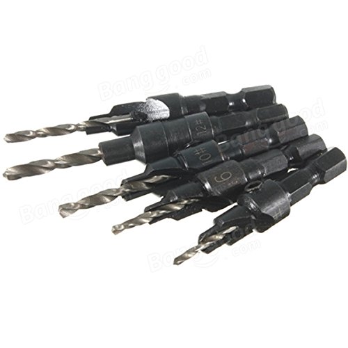 Saver 5pcs hss punta cono trapano svasatore