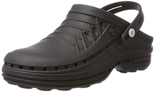 WOCK Clog à Bride avec Semelle Steri-Tech, Sabot Medical de Travail Noir, Femme et Homme, Stérilisable, Gamme de Tailles 35-48 Cover