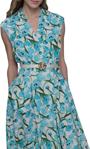 Image of Karl Lagerfeld Women's Short Sleeve Multifunctional Shirt Dress