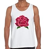 Photo Gallery neon styled rose sketch vaporwave graphic bianca men s tank top t-shirt m Photo Gallery neon styled rose sketch vaporwave graphic bianca men s tank top t-shirt m