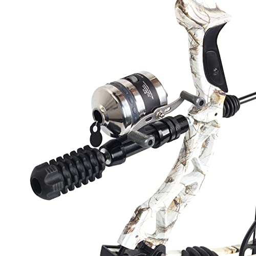 Fenjaner Bowfishing Reel With Fishing Reel Seat Left And Right Reversible Handle,For Compound Bow And Recurve Bow (Bowfishing Reel And Reel Seat) #TOP2