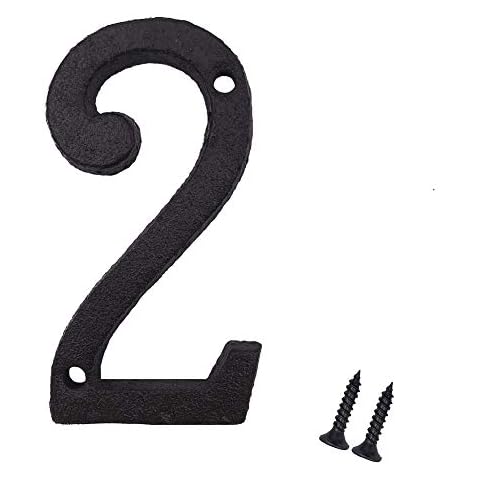 Suithink 3 Inch Black Metal House Sign Cover