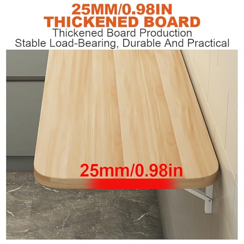 Table pliante murale en bois durable pour aménagement premium - 5