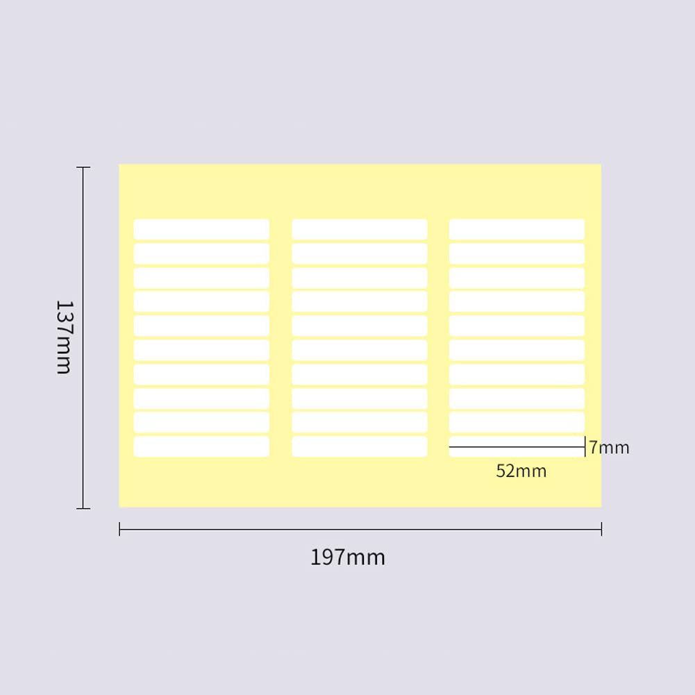 10 Sheets(300 PCS) Nail Art Adhesive Tape Nail Strip Fixing Tape Double Side Nail Art Tape Nail Art Display Tape Nail Art Mounting Tape Nail Tip Display Tape(Clear Tape White Film, 52 x 7mm)