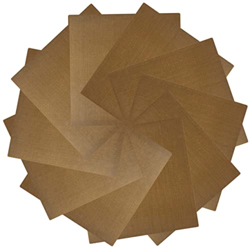 DRESSOOS 10 Unidades de Pegatinas para Alisador de Permanente con Aislamiento Resistentes al Calor para Rizador de Pelo 15 X 15 Cm
