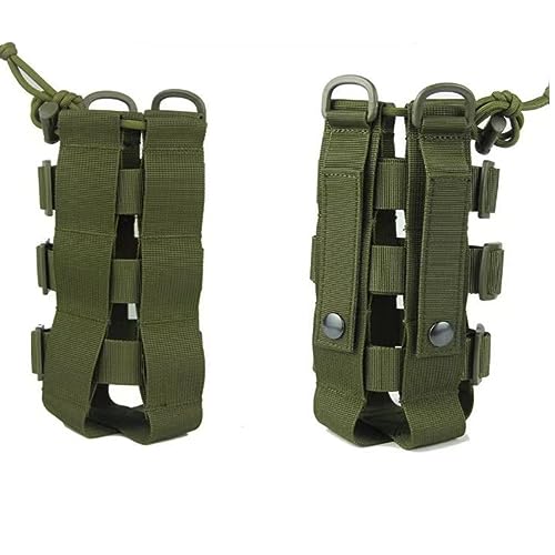 HOUSON 2 PCS Tactical Water Bottle Pouch, Molle Bottle Holde Water Bags Green