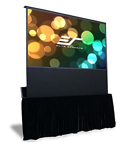 Elite Screens Kestrel Stage, 100-inch 16:9, Portable Stage Electric Floor-Rising Projection Projector Screen