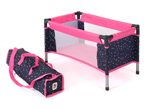 Bayer Chic 2000 652-84 Lit de Voyage pour poupée de bébé, confettis Roses, Taille L