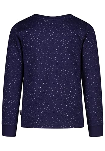 SALT AND PEPPER Sweatshirt mit Wendepailletten Einhorn für Mädchen T-Shirt, Bleu Marine (True Navy), 140-146 Fille