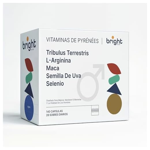 Rendimento fisico en los hombres | TRÍBULUS MACA SEMILLA-DE-UVA L-ARGENINA | 100% natural | Set unico de vitaminas de Bright Naturo
