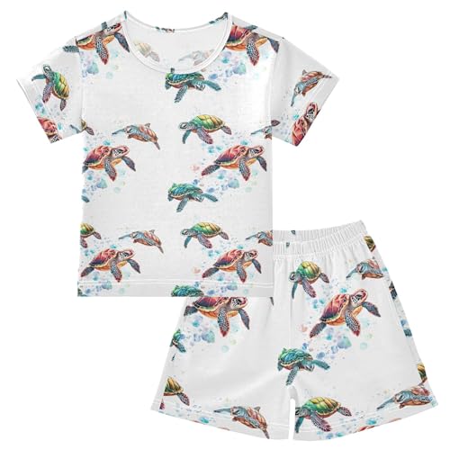 Sea Turtle Animal Pajama Set Pajamas Sleepwear Nightwear Loungewear Clothes Set B04038313