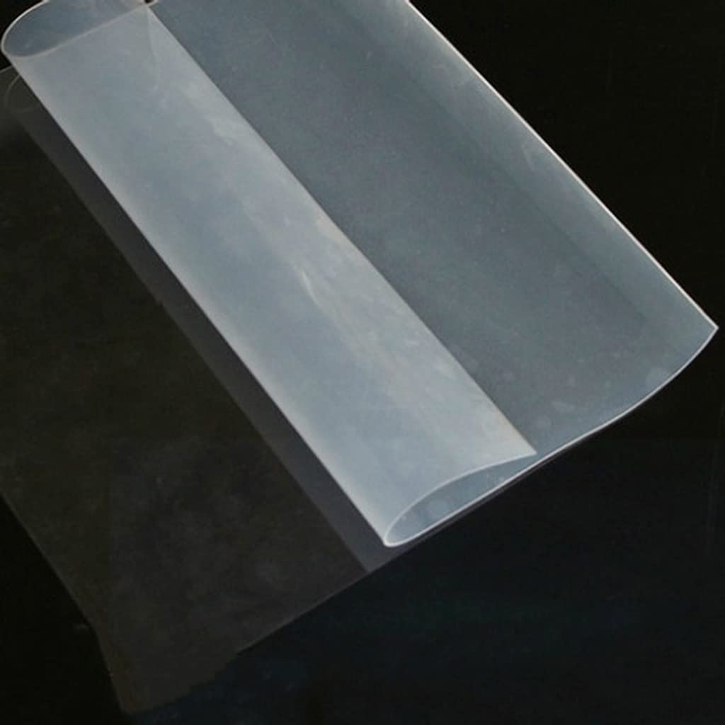 MOZTO 1 Stück Silikonmatten 500 Mm × 500 Mm, 0,1 Mm / 0,2 Mm / 0,3 Mm / 0,5 Mm / 0,8 Mm 1 Mm Hochwertige Silikonkautschukfolie, Transparenter Silikonfilmgummi (Color : White0.2mm)