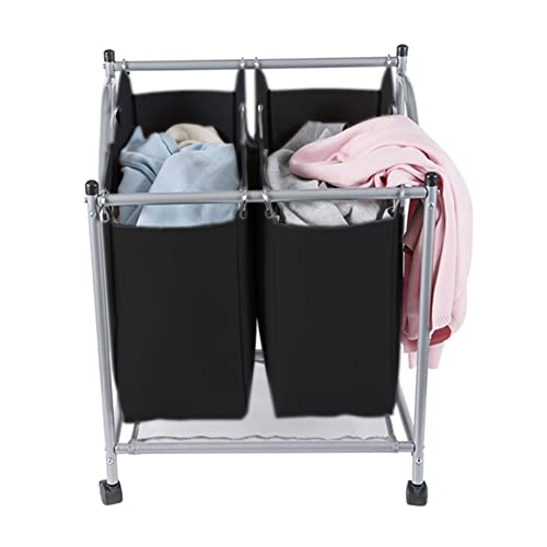 Chariot à linge sur roulettes pour ne plus porter de paniers lourds et humides
