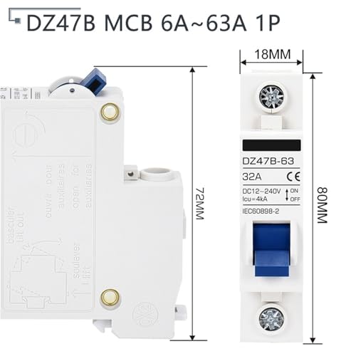 Interruptor de CC fotovoltaico de 40A para proteger baterías y paneles de 12V a 240V 2