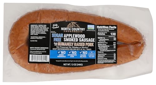North Country Smokehouse 0791545708154 No Sugar Applewood Pork Kielbasa cover