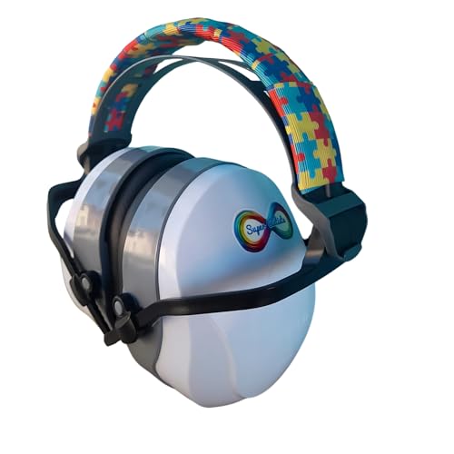 Abafador de Ruido 26 DB Branco para Autistas crianças e adolescentes