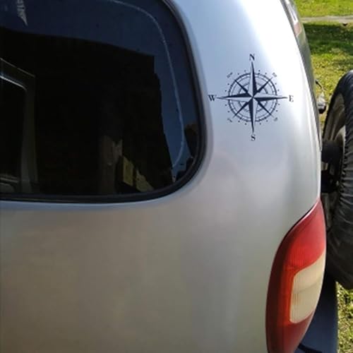 Image of Black Decal Stickers for Cars NSWE Compass Vinyl Sticker Motorcycle Car-Styling Vehicle Body Window Decals Sticker Decor Bumper Stickers, Decals(ZS461)