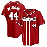 Custom Mens/Women/Youth Cincinnati Red Elly DE LA Cruz Baseball Stitched T-Shirt for Sports Fan