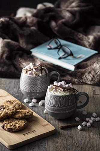 Mason Cash 2001.881 Impressions Durable Stoneware 350ml Grey Mug, Ceramic, 13 x 9.7 x 8.4 cm