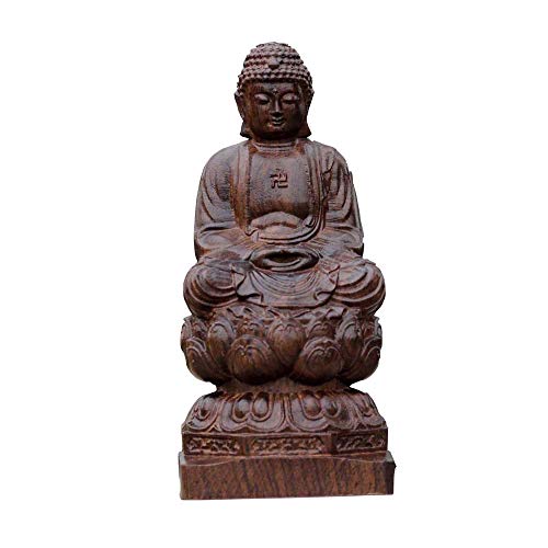 Statue de Bouddha Assis pour bureau, l'ornement Feng Shui idéal pour un espace de travail zen