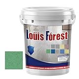 Louis Forest Epoxy Floor Paint, High-Gloss Marble Effect Epoxy Floor Coating (Green-A,1pcs)