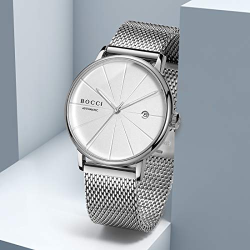 Image of Automatic Watch for Men, Japanese Automatic Mechanical Movement, Sapphire Crystal, Date Display, 50M Water Resistant, 40mm Minimalist Dress Watch
