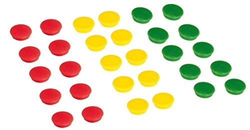 FRANKEN 30x Haftmagnete Magnet, 32 mm, 800 g (Ampel)