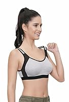 SHABALA FASHIONS Big Plus Size Sports Bra | Cotton | Size 28 to 46 (46, Black)
