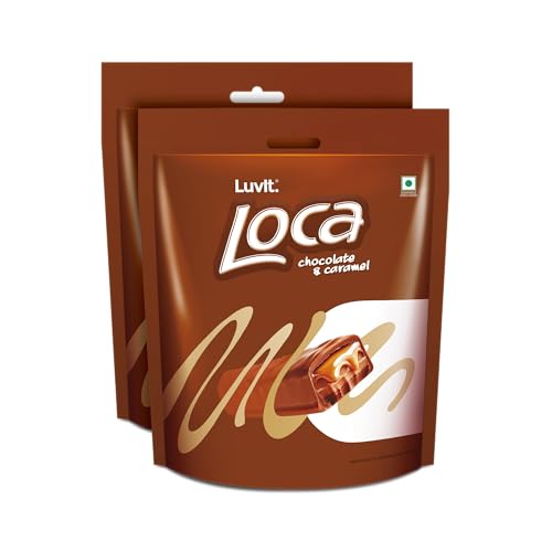 Image of LuvIt. Loca Home Delight Choco Caramel Bar with Nougat | Homepack | Bars (2 x 200 g)