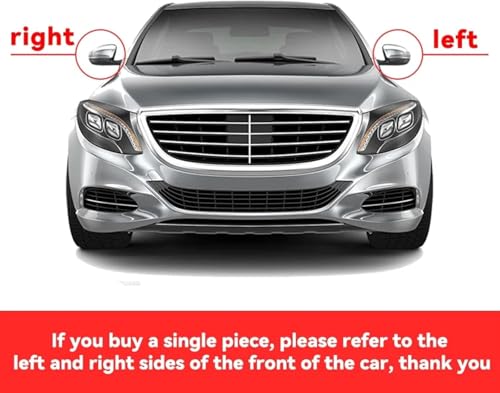 Image of KMH Batman Style Car Mirror Caps Covers Compatible with Hyundai New Creta 2020-2024, Car Accessories (Gloss Black) Set of 2 Pcs