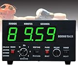 Timer da palestra a LED con cicalino regolabile e cronometro, tempo di allenamento e ripetizioni del ciclo selezionabili per Muay Thai e Kickboxing