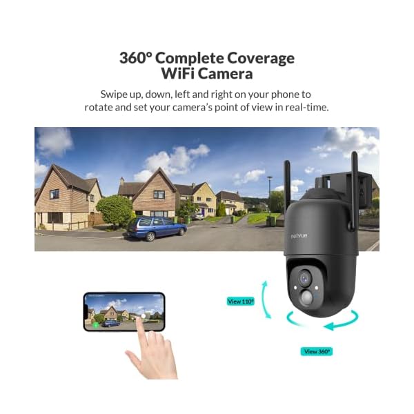 NETVUE-Solar-Security-Cameras-Wireless-Outdoor-3MP-Camera-24G-WiFi-360-View-PTZ-Strobe-LightSpotlight-Home-Security-System-with-Motion-Detection-and-Siren-Two-Way-AudioColor-Night-Vision NETVUE-Solar-Security-Cameras-Wireless-Outdoor-3MP-Camera-24G-WiFi-360-View-PTZ-Strobe-LightSpotlight-Home-Security-System-with-Motion-Detection-and-Siren-Two-Way-AudioColor-Night-Vision