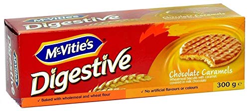 McVitie's Digestives - Milk Chocolate & Caramel (267g) - Pack of 6